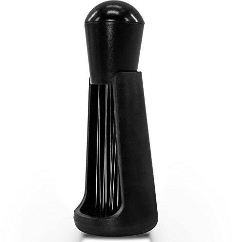 Espresso Coffee Stirrer 12 Needles 0.4mm Espresso Distribution Tools with Stand, Espresso Needle, Espresso Coffee Distributor (Black)