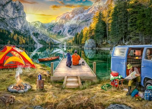 Ravensburger Calm Campside 1000 Piece Jigsaw Puzzles for Adults and Kids Age 12 Years Up