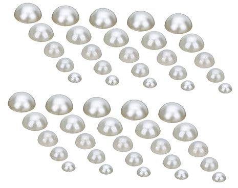 1000 Stück Aufkleber Tablett Schmuck Weiß