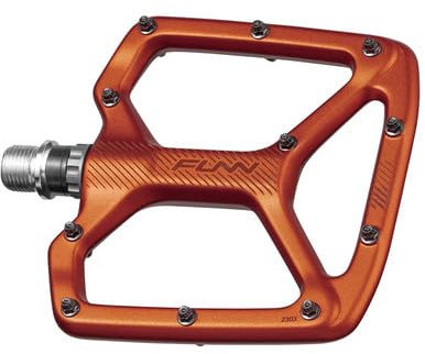 FUNN Python V2 Orange Flat Pedal inkl. langen Pins