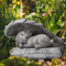 DiDiBirDi Hund Engel Haustier Denkmal Grab Marker Tribut Statue, Haustier Gedenksteine für Hund ngarten Ornament Stein mit Engelsflügeln,Hunde Urne Haustier Verlust Geschenke Garten Dekor im Freien