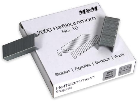 Heftklammern No. 10-10 x 2.000 Stück