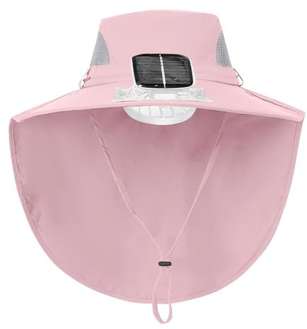 ofeirhz Outdoor Kinder Sonnenhut Mädchen Fan Hut Großer Wind Verstellbarer Sonnenhut Großer Rand Großer Umhang Kinder Plüsch Tierhüte (Rosa, Einheitsgröße), rose, Einheitsgröße
