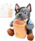 Dog Trolley Home Tissue Organiser - Car Bin Can Organiser, Cartoon Dog Problem Box | Adorable Car Rubbish Can Organiser Dog Tissue Box Decorative, Cute Car Dog Bin Tissue Box F