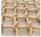 DEWADE Hanfseilnetz Kindersicherheitsnetz Sicherheitsnetz FüR Kinder Schutz-Netz FüR Den AußEn-Bereich Seilnetz Weißes Balkon-Netz Dekor Netz(2x2m)