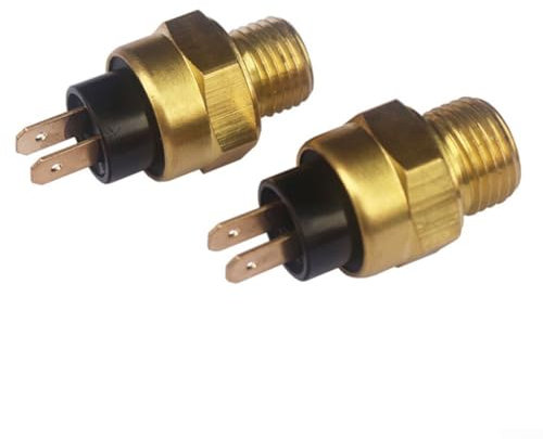 Motorcycle Radiator Fan Thermostat Switch with O for RING Seal 1PC Brass Design (M16x1.5)