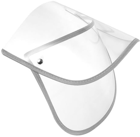 Ipetboom Visiera Antipioggia Trasparente per Cappello, Plastica, 1 Pezzo | Schermo Viso Chiaro in Caso di Pioggia, Accessorio per Mantello, Facile da Montare e Rimuovere