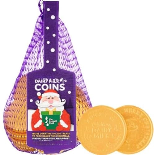 Dairy Milk Chocolate Xmas Coins Bag 70g (Pack of 6) Indulgence in every bite, a moment of pure decadence For All Occasions Birthday,Christmas,Easter,New Year