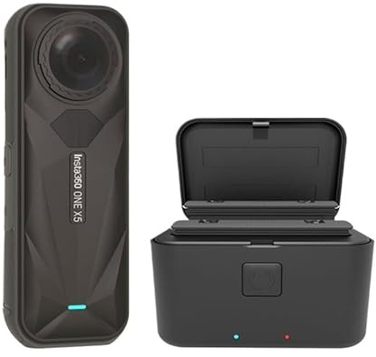 ZGGOZDH Für Insta360 X5 Lade Fall Dual Batterie Ladegerät Schnelle für Hub Slots Für Insta 360 x5 Kamera Lagerung Box