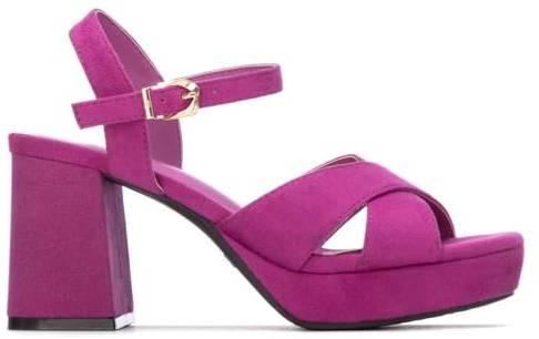 XTI - Sandalia Mujer Fucsia - Calzado Cómodo y Versátil - Moda casual - Modelo 14528803 (Talla 39)