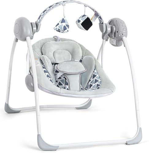 LADIDA Electric Baby Foldable Swing Speed Control Timer Music & Toys 2302