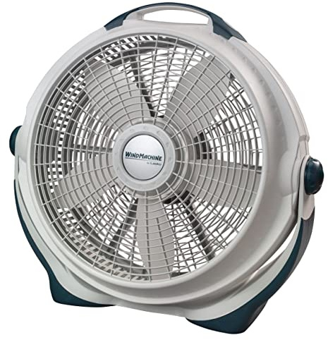 Lasko Wind Machine Fan, Air Circulator Fan with 3 Speeds, 20 Model 3300, Gray