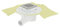 Nicoll - Siphon Docia Sicax pour douche carrelée 100x100mm horizontale