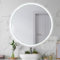 SARAR Runder Badspiegel Spiegel Badezimmerspiegel mit indirekter rundum LED-Beleuchtung 120cm Made in Germany Wandspiegel Mirror Spiegel Bad mit Licht Designo MAR113