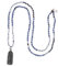 KELITCH Yoga Buddha Anhänger Halsketten Y-Förmigen Naturstein Perlen Halsketten Erklärung Armbänder Mala Schmuck (Blau C)