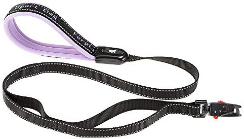 Ferplast SPORTDOG G Dog Lead - MATIC Automatic Closure Technology - Reflective & Anti-Abrasion - Second Handle - Soft Padding - Italian Design - 120 x 2.5 cm, Purple