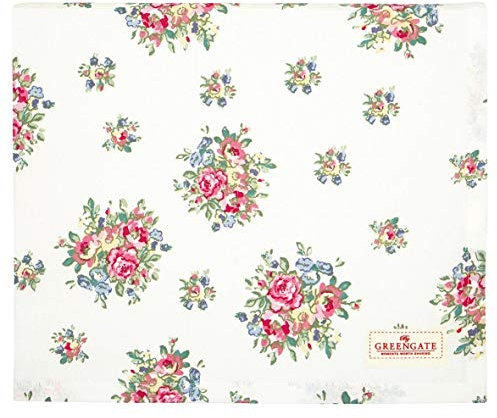 GreenGate Tischdecke Franka White 145x250 cm - COTTAB250FRA0102
