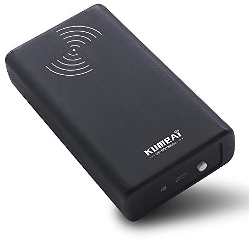 Kumeai Bluetooth UHF RFID Reader Writer for iPhone,Mac,Android,Windows,Read 50 RFID Tags Per Second,Offer App and SDK (PR02)