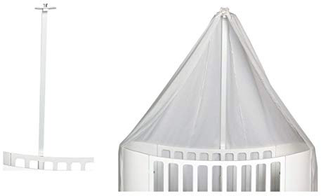 Leander Himmelgestell - weiß + Himmel (Schleier) weiß
