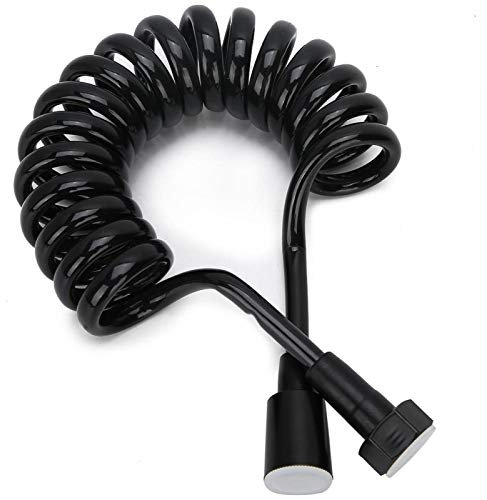 Shower Hose, Flexible Black Shower Pipe 2M Length for Bidet Toilet, Personal Hygiene, Pet Bathing,Babies and Women