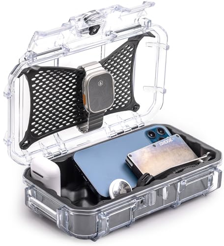 Evergreen 56 Waterproof Protective Case for Waterproof Box - Travel Safe/Mil Specification/Made in USA - for Organizing Cameras, Phones, Camping, Fishing, Hiking, EDC, Sports
