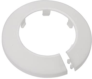 sourcing map Lot de 10 cache-tuyaux décoratifs en plastique PP - 50 mm - Blanc