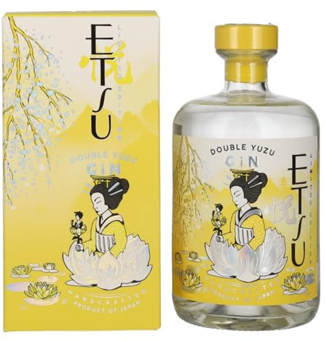 Etsu Double Yuzu Japanese 70cl, 43% ABV – Premium Citrus Gin with Japanese Yuzu, Matcha & Botanicals, Fresh & Zesty, Ideal for Gin & Tonics or Cloudy Lemonade Cocktails