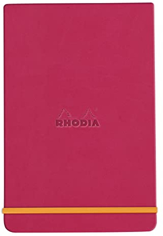 Rhodia 194365C Notizbuch Webnotepad 9x14cm liniert 96 Blatt Himbeer