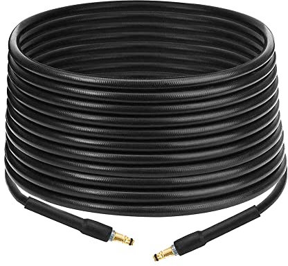 Cowhilan Manguera de Limpieza de Alta Presión Compatible con Kärcher Lavadora a Presión K2/K3/K4/K5/K7 - 4300 PSI 160 Bar 60°C Fit Car Limpieza de Tuberías, 20m/65.61ft