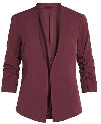 Vila Damen Viher New 3/4 Blazer/Su-noos Blazer, Winetasting ,XL