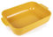PEUGEOT - Rectangular Ceramic Baking Dish - 40 cm (including handles) x 25.7 cm x 7.5 cm - Capacity: 5.2 L - 8-10 Servings - 10 Year Guarantee - Made In France - Yellow Saffron Colour