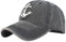 YULOONG Vintage Baseball Cap Stickerei Anker Washed Denim Trucker Cap 100% Baumwolle Sonnenhut für Männer Frauen Verstellbare Größe Schwarz