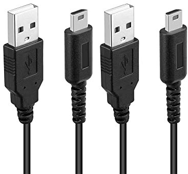 CHILDMORY 2pcs Câble de charge USB 4Ft 1.2m Adaptateur secteur Adaptateur secteur pour câble DS Lite NDSL DSL…
