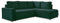 MIUFORM Sofa Cord 247 x 194 x 89 cm, Ecksofa mit Schlaffunktion und Bettkasten - Brave Dave L- Couch L Form Sofa L Form, Wohnlandschaft mit Schlaffunktion, Cord Sofa Flaschengrün, Rechts ausgerichtet
