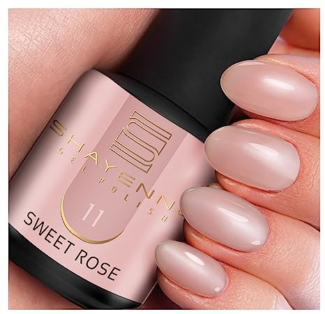 SHAYENNE UV Gel Nagellack - 11 Sweet Rose Rosa 15 ml - Langanhaltend, Kratzfest & Hochglänzend - Profi-Qualität - LED kompatibel - Perfekt für Zuhause & Studio - Made in Germany