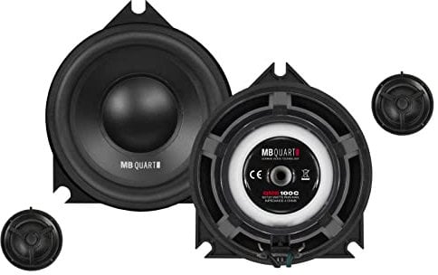 MB Quart QMB100C - 10 cm Komponenten-Lautsprecher mit 120 Watt (RMS: 60 Watt) für BMW E/F/G