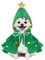 Budding Gallery Disfraz de Navidad para Perro y Gato - Capa de Elfo para Cachorros y Gatitos, Árbol de Navidad para Mascotas Pequeñas - Regalos de Papá Noel