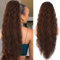 Rich Choices Ponytail Extension 81cm Haarteil Zopf Extension Pferdeschwanz mit KordelzugHaarteil Echthaar Haarverlängerung Fake Zopf Pony Afro Haarzopf - Mittelbraun