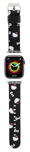 Hello Kitty HKAWMPSAPSK - Cinturino per Apple Watch 38/40/41 mm, colore: Nero