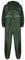 Jugaoge Unisex Motorrad Regenanzug für Damen und Herren Outdoor Einteiler Wasserdichter Overall Jumpsuit mit reflektierenden Streifen Arbeitsoveralls Dunkelgrün M