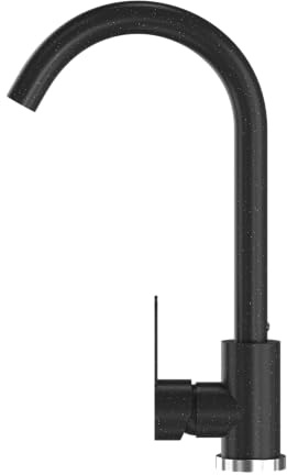 Granitan Küchenarmatur PRESTIGE, Spültischarmatur 360° drehbarem Auslauf | Hochdruck Wasserhahn, Mischbatterie fur Küche mit Keramikkopf, Kitchen Tap, Granit