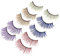 HAKIDZEL 5pcs Colored Lash Clusters Creative Eyelashes Exaggerated Eyelashes Green Hair Clips Wedding Color Lashes Automotive Grab Handles Womens Halloween Dreses Cosplay Miss Fiber