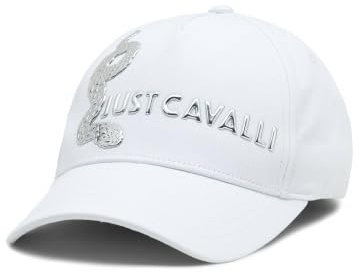 Just Cavalli Baseball Cap, Weiß-Silber