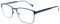 Moderne Lesebrille BEN aus hochwertigem Metall mit Federscharnier in zwei Farben Blau + 3,00 dpt