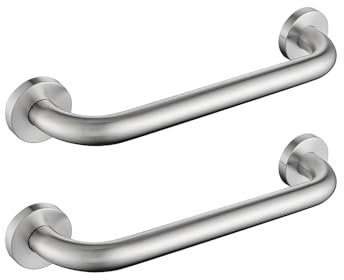 Decaura Haltegriffe für Senioren aus Edelstahl Haltegriff Dusche, Haltegriff Badewanne geeignet für Senioren/Schwangere/Kinder in Dusche/Badewanne/Toilette,30cm lang, 2 Stücke
