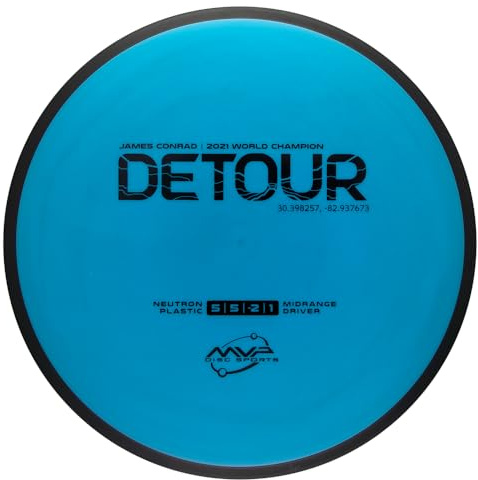 MVP Disc Sports Neutron Detour James Conrad Edition Disc Golf Mitteltöner (175–180 g/Farben können variieren)
