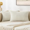 MIULEE 2er Set Kissenbezug 30x50cm Reines Weiß Kissenhülle Kissenbezüge Sofakissen Dekokissen Boho Couchkissen Kord Dekorative Zierkissenbezug für Sofa
