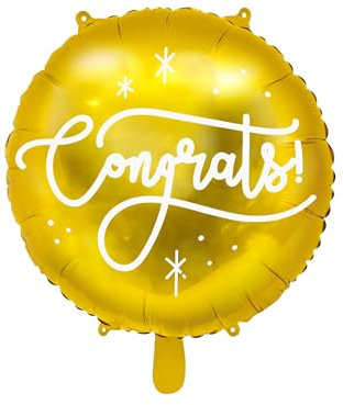 Folienballon Congrats Abi Meisterprüfung Bachelor Master Staatexam Geschenk Absolventen Ballon zur bestandenen Prüfung Hochzeit Jubiläum