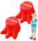 Kinderstelzen,Kinderstelzen 2 Stück Big Feet Stelzen Aktives Kinderspielzeug Klassisches Picknick-Spielset, rutschfest, Dinosaurier-Fußform, Stelzenlaufbecher, Spielzeug für Kinder, Geburts