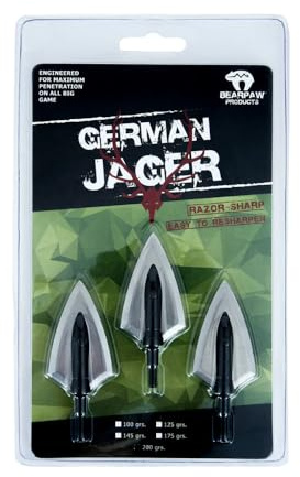 BEARPAW PRODUCTS Jagdspitzen Pfeilspitzen Set für Pfeile Carbonpfeile Pfeil und Bogen Pfeilspitze Bogenschießen Hunting Bow Armbrüste Armbrust für Jagd Erwachsene